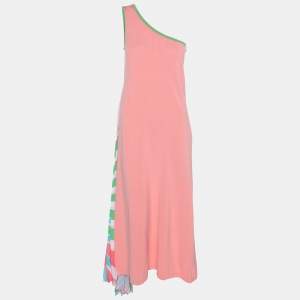 Emilio Pucci Peach Stretch Knit Midi Dress S