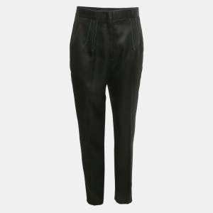 مملوكة مسبقًا Emilio Pucci Black Wool Blend Trousers M