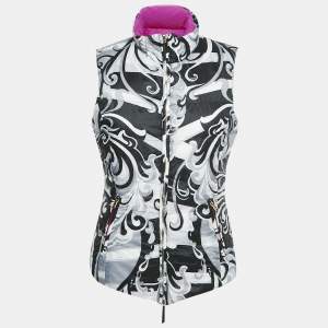 مملوكة مسبقًا Emilio Pucci Purple/Black Printed Nylon Down Vest M