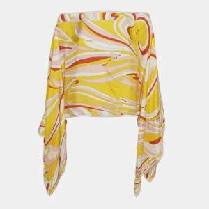 مملوكة مسبقًا Emilio Pucci Multicolour Summerswirl print Poncho One Size 