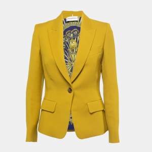 Emilio Pucci Yellow Wool & Silk Blazer M