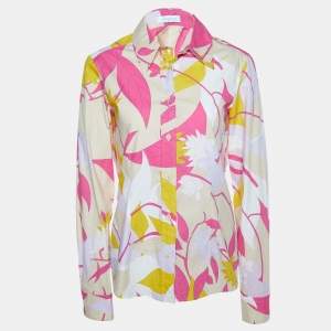 Emilio Pucci Multicolor Cotton Button Front Shirt M