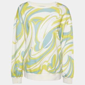 Emilio Pucci Multicolor Printed Cotton Knit Sweatshirt M