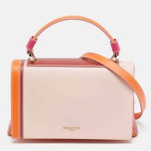 مملوكة مسبقًا Emilio Pucci Pilot Mini Multicolor Leather Top Handle Bag