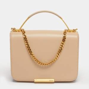 Pre Owned Emilio Pucci Newton Beige Leather Shoulder Bag