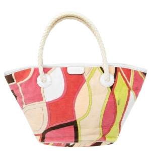 Emilio Pucci Multicolor Velvet Tote