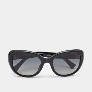 Pre Owned Emporio Armani Black Gradient Polarized Sunglasses