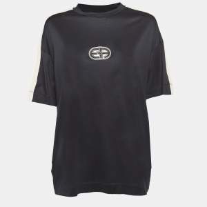 Emporio Armani Black Lyocell Blend Crewneck T-Shirt XL