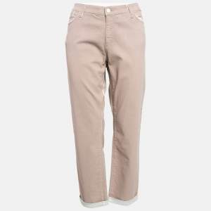 Emporio Armani Pink Denim Crop Jeans L Waist 34"