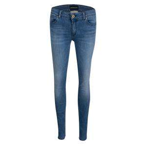 Pre Owned Emporio Armani Indigo Washed Faded Effect Denim Dakota Skinny Jeans M