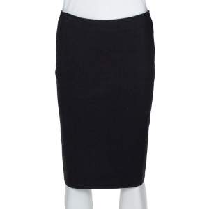 Emporio Armani Black Stretch Jersey Pencil Skirt S