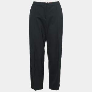 Emporio Armani Black Wool Tailored Pants M