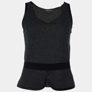 Emporio Armani Black Knit Sleeveless Top S