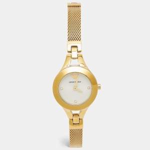 Emporio Armani Champagne Gold Tone Stainless Steel Classic AR7363 Women's Wristwatch 26 mm