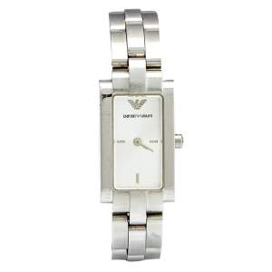 Pre Owned Emporio Armani Silver Stainless Steel AR5433 Women's Wristwatch 16 mm