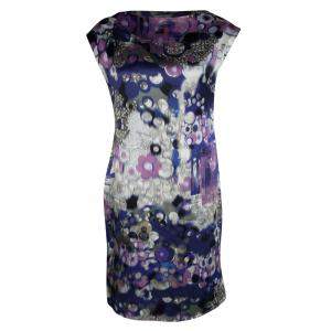 Erdem Multicolor Digital Printed Silk Sleeveless Dress M
