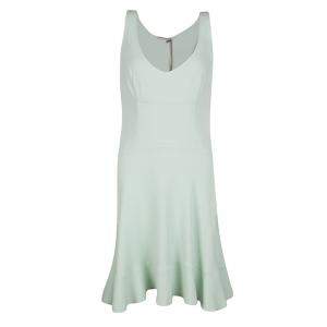Ermanno Scervino Mint Green Sleeveless Fit and Flare Dress M