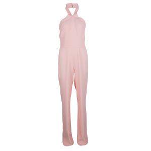 Ermanno Scervino Pink Cross Strap Halter Neck Jumpsuit M