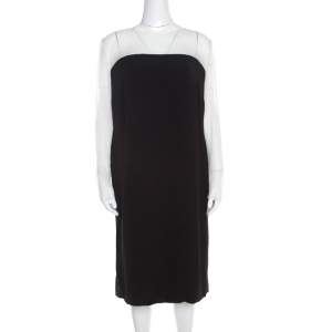 Escada Monochrome Sheer Yoke Detail Long Sleeve Dary Dress L