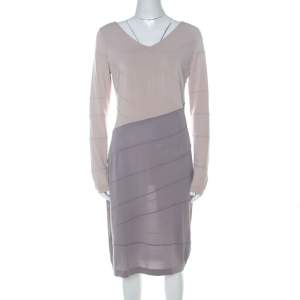 Escada Colorblock Stretch Jersey Paneled Eppa Dress M