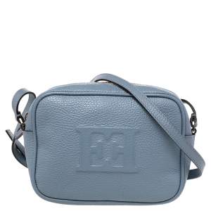 Escada Pastel Blue Leather Crossbody Bag