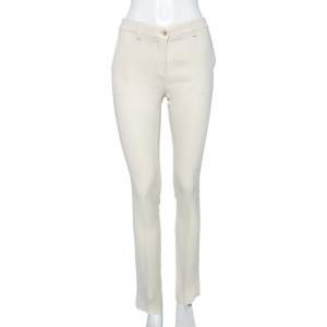 Etro Cream Crepe Tailored Pants S