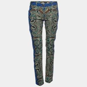 Etro Multicolor Printed Denim Skinny Jeans M