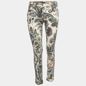 Etro Multicolor Printed Cotton Pants M