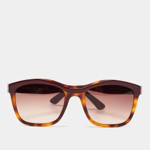 Etro Brown Tortoise ET653S Rectangular Sunglasses