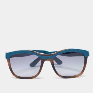 Etro Teal/Brown Gradient ET653S Wayfarer Sunglasses