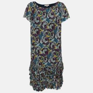 Etro Multicolor Printed Jersey Mini Dress M