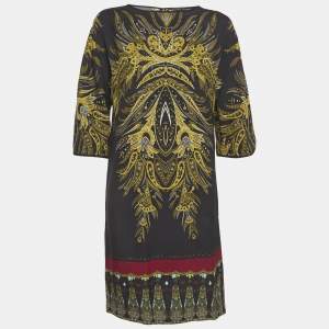 مملوكة مسبقًا فستان ميدي قطن مطبوع بالأزهار متعدد الألوان إيترو مقاس متوسط