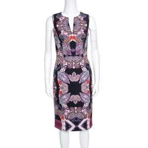 Pre Owned Etro Multicolor Paisley Printed Sleeveless Midi Dress S
