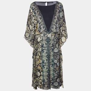 Etro Multicolor Printed Silk Midi Dress L