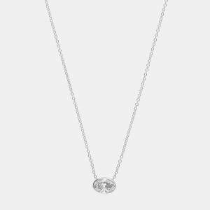 14K White Gold  Lab Grown Diamond Pendant Necklace (0.95 cts)