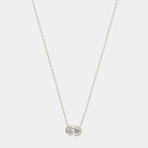 14K Yellow Gold  Lab Grown Diamond Pendant Necklace (0.95 cts)