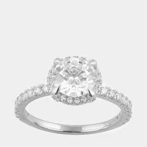14K White Gold  Lab Grown Diamond Engagement Ring (2.45 cts) US 7