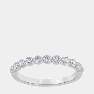 14K White Gold  Lab Grown Diamond Band (0.5 cts)