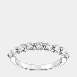 14K White Gold  Lab Grown Diamond Band (0.7 cts)