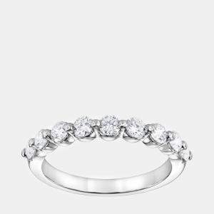 14K White Gold  Lab Grown Diamond Band (0.75 cts)