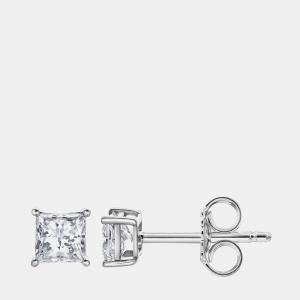 14K White Gold  Lab Grown Diamond Basic Stud Earring (0.66 cts)