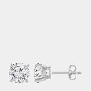 14K White Gold  Lab Grown Diamond Basic Stud Earring (1.23 cts)