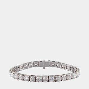 14K White Gold  Lab Grown Diamond Tennis Bracelet (19.95 cts)