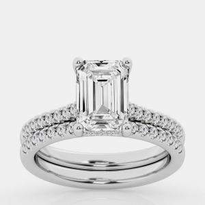 Pre Owned 2.5ct 14k White Gold Lab Grown Diamond Bridal Set