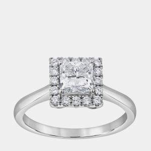 Pre Owned 1.15ct 14k White Gold Lab Grown Diamond Engagement Ring US 7