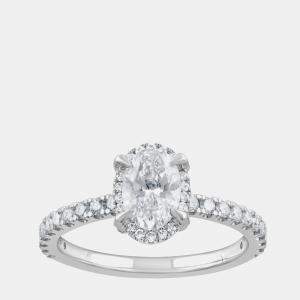 Pre Owned 1.23ct 14k White Gold Lab Grown Diamond Engagement Ring