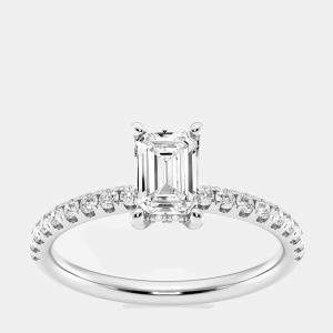 Pre Owned 1.36ct 14k White Gold Lab Grown Diamond Engagement Ring
