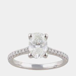 Pre Owned 1.45ct 14k White Gold Lab Grown Diamond Engagement Ring