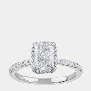 Pre Owned 1.45ct 14k White Gold Lab Grown Diamond Engagement Ring