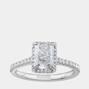 Pre Owned 1.7ct 14k White Gold Lab Grown Diamond Engagement Ring